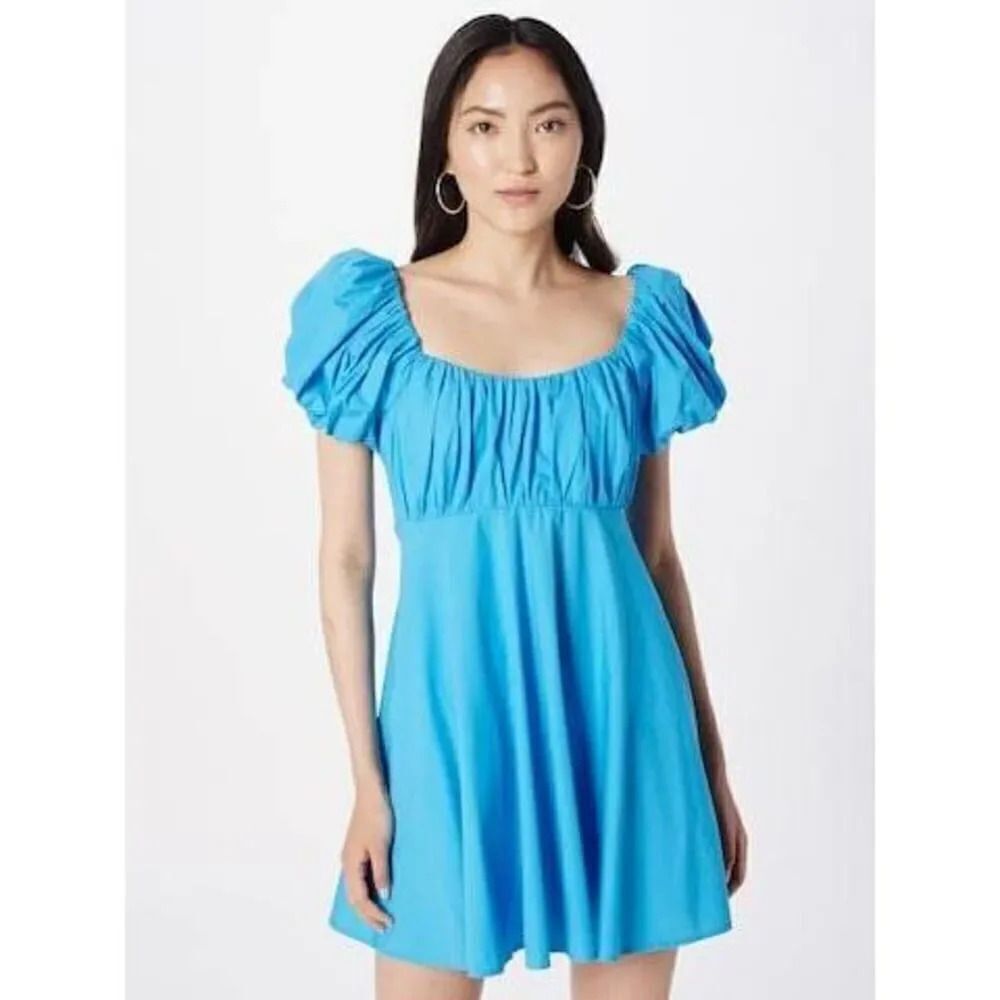 Abercrombie and fitch Blue Poof Dress S NWT